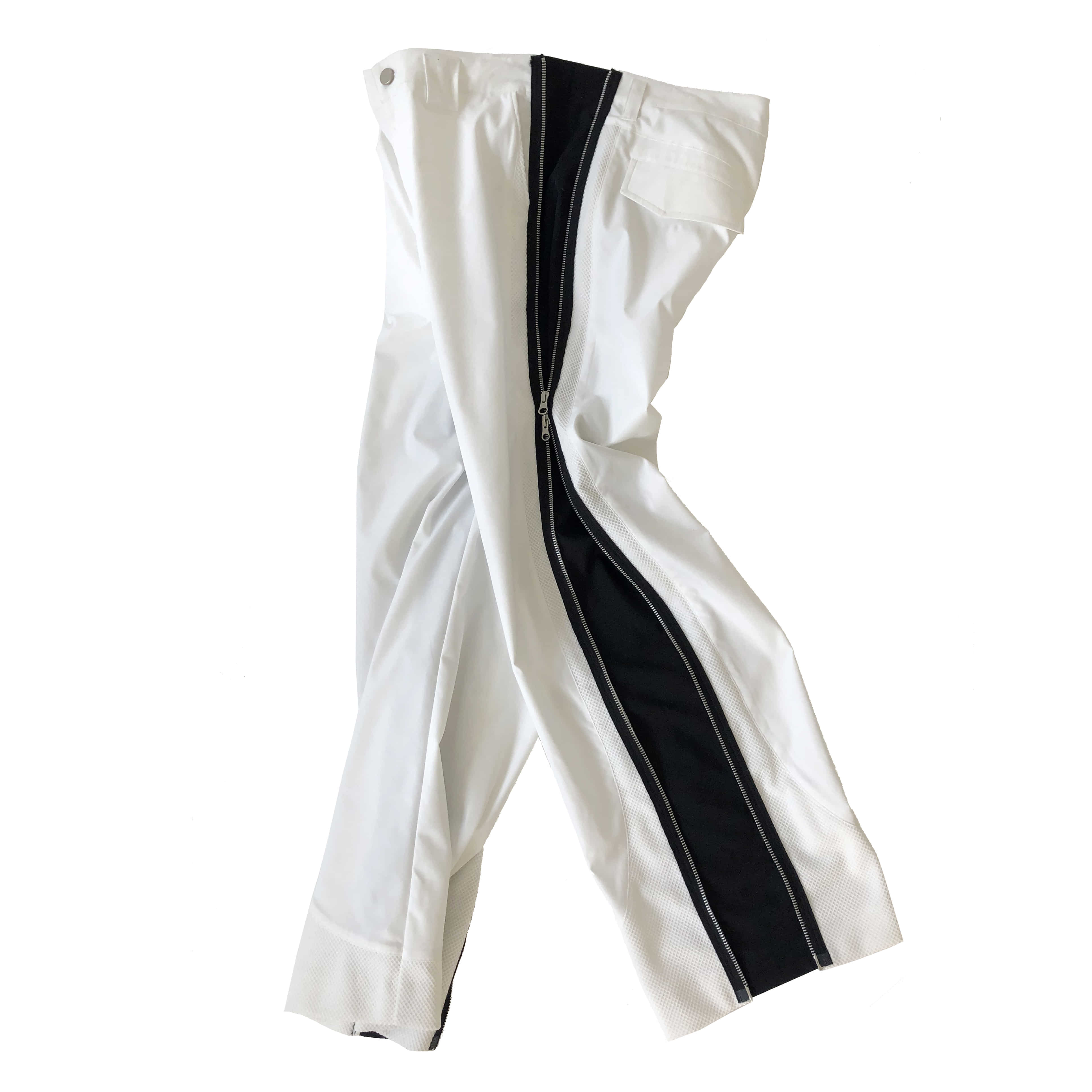 AW20 SIDE ZIP TROUSERS (WHITE)