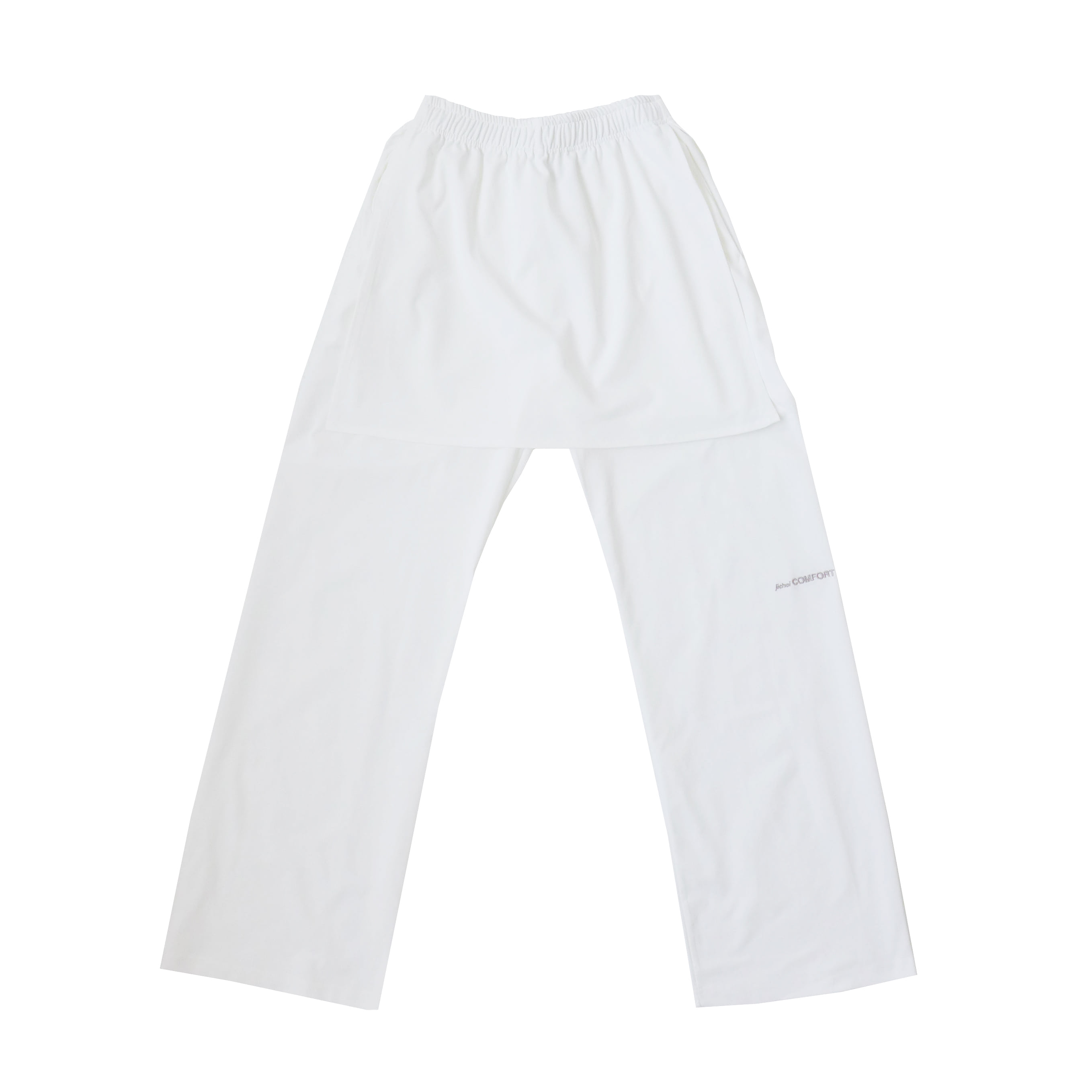 [jichoiCOMFORT] 22-003 LAYERED PANTS (WHITE)