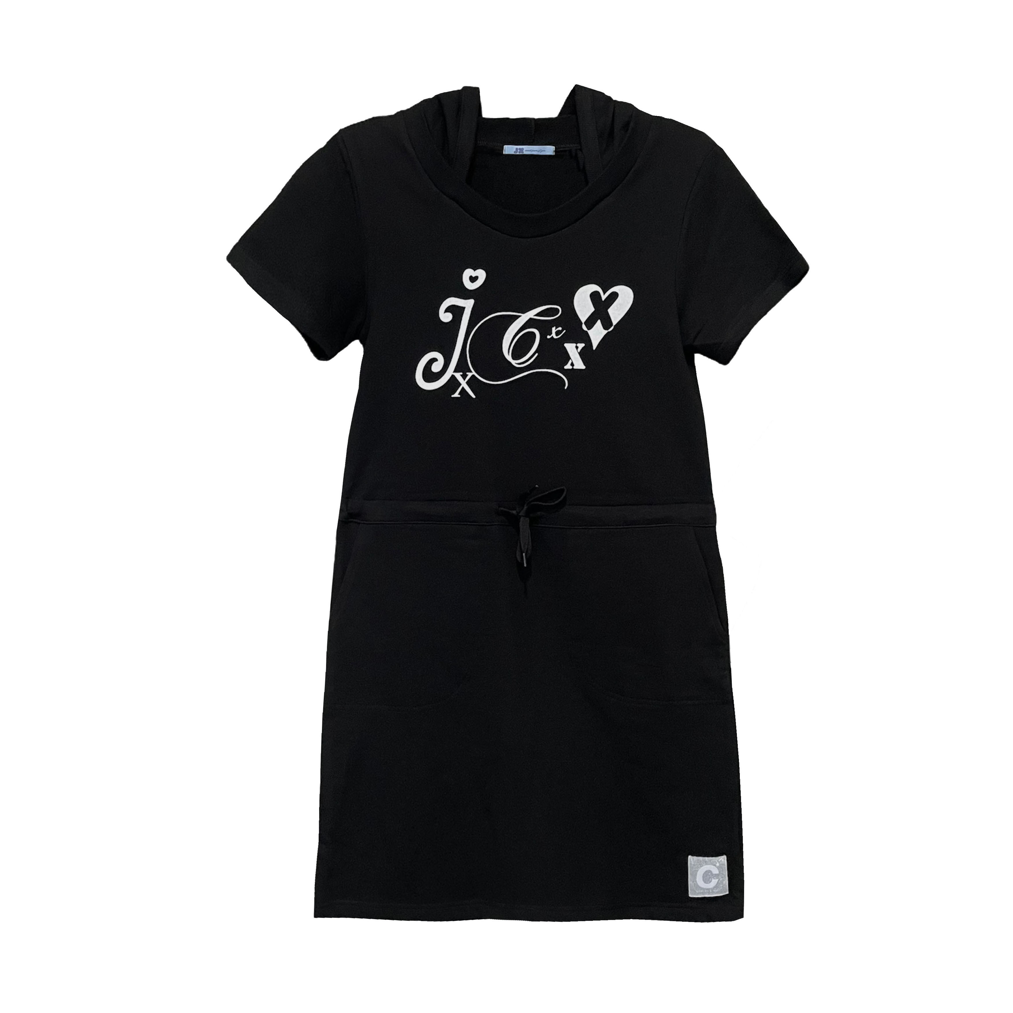 [JX] JXCXXX HOODED DRESS (BLACK)