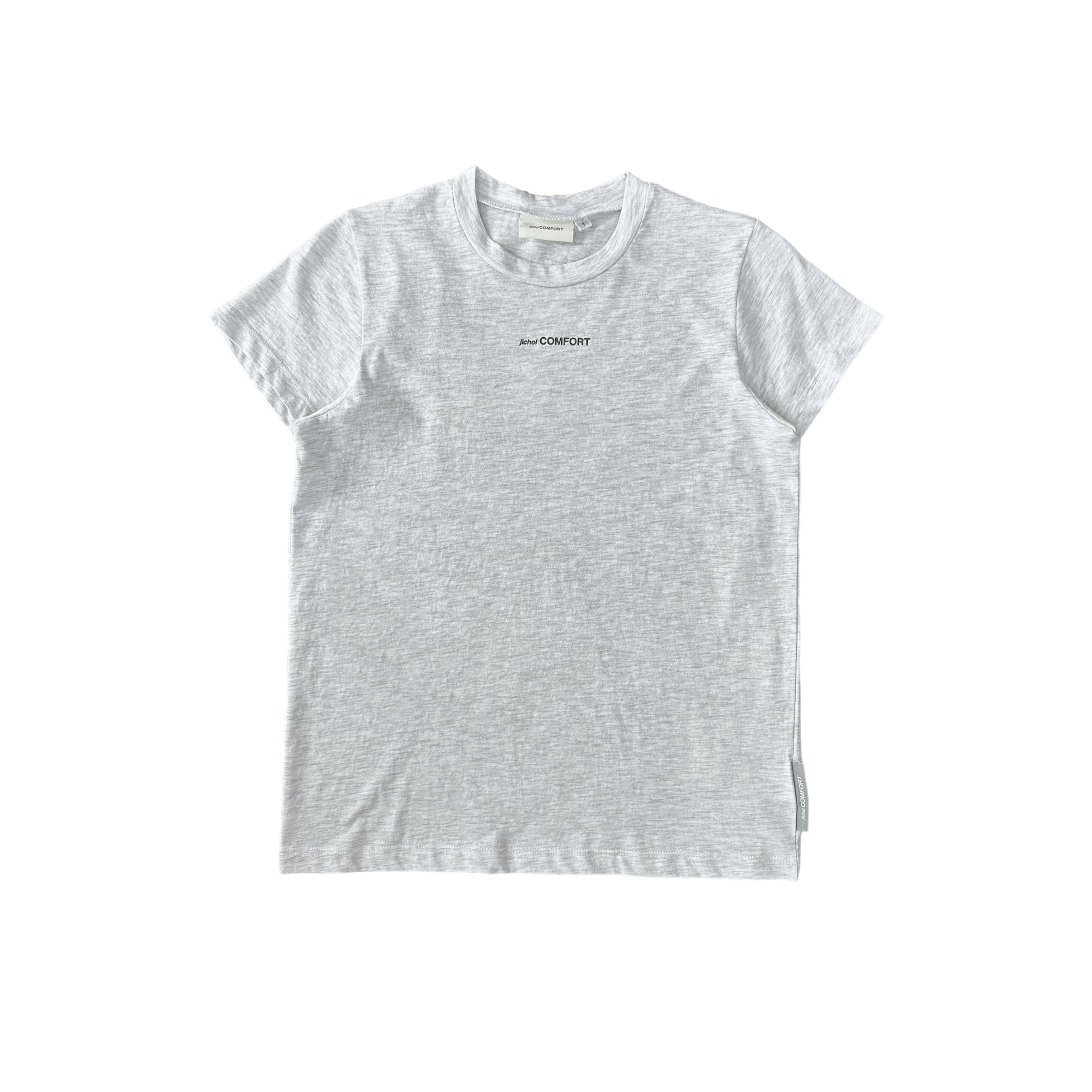 [jichoi COMFORT] 23-003 FITTED TEE (ASH GREY)